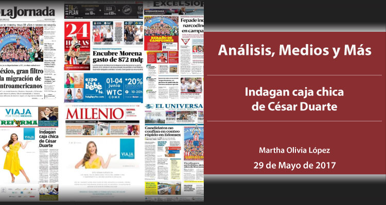 Indagan caja chica de César Duarte