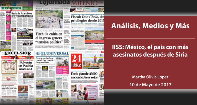 IISS: México, el país con más asesinatos después de Siria