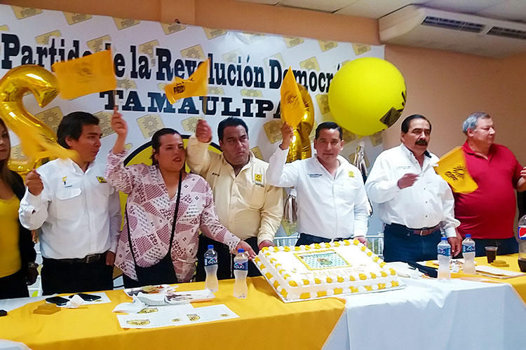 Festejan en Ciudad Madero 28 años del PRD en Tamaulipas