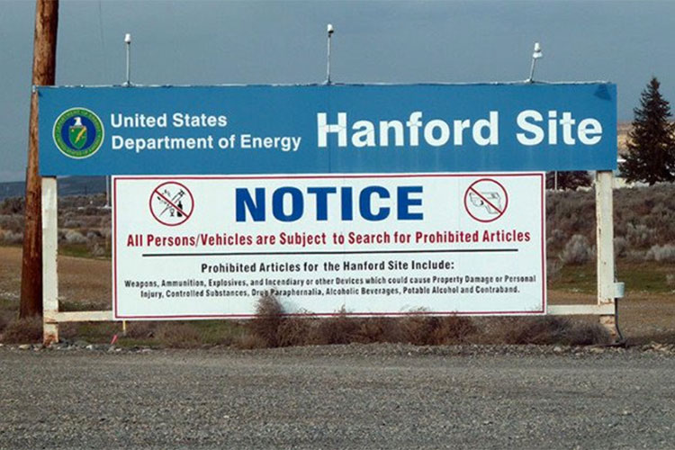 Túnel con desechos nucleares colapsa en el estado de Washington