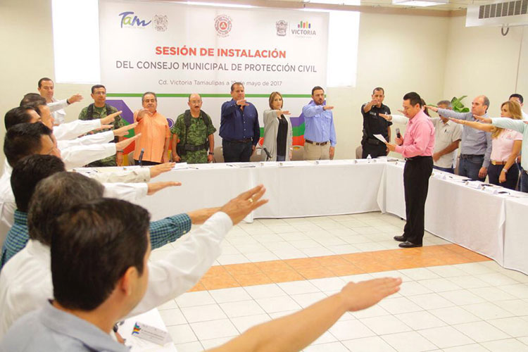 Se instala Consejo Municipal de Protección Civil en Ciudad Victoria