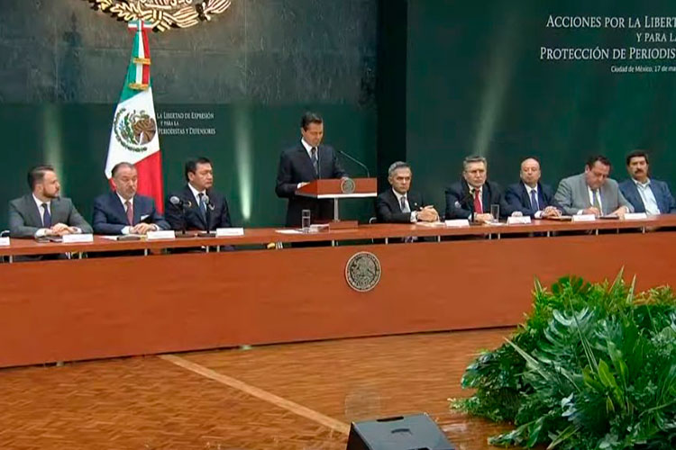EPN y Conago, ‘firmes’ para enfrentar crímenes contra periodistas