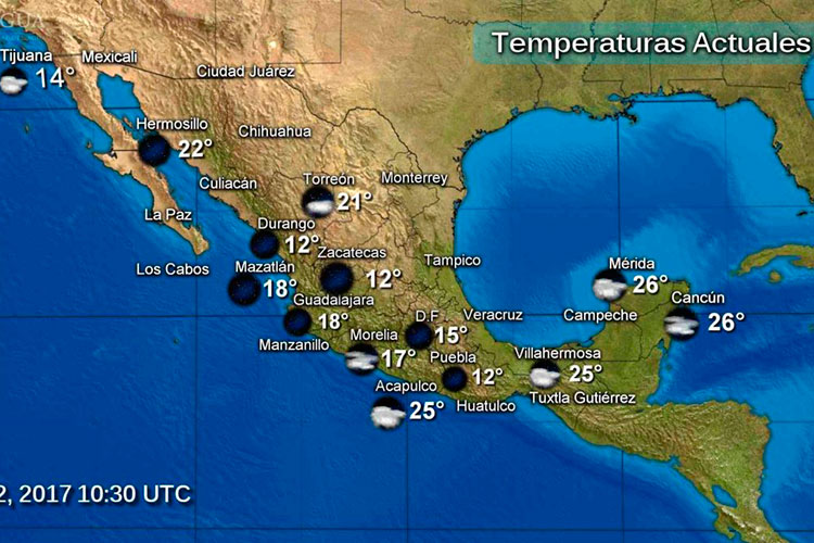 Se prevén lluvias fuertes en varios estados del país por ‘Adrián’