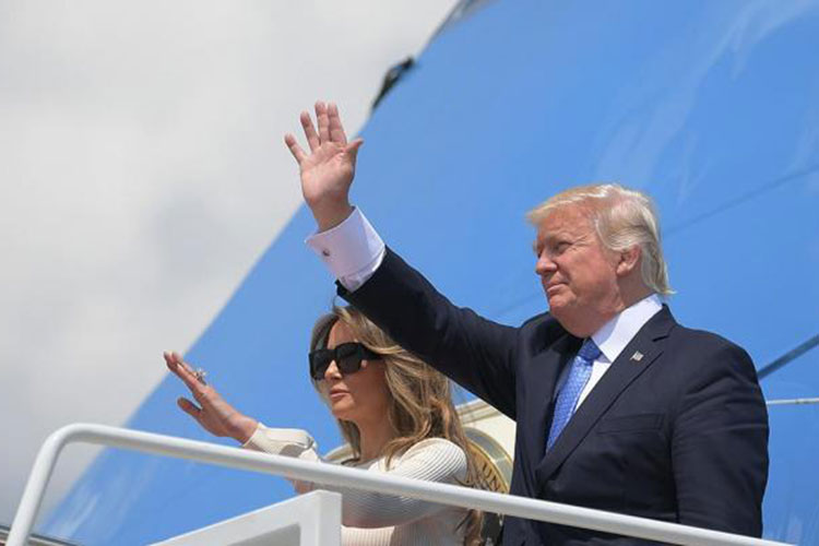 Trump llega a Roma; mañana se reunirá con el Papa