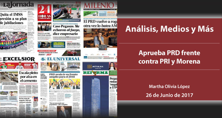 Aprueba PRD frente contra PRI y Morena