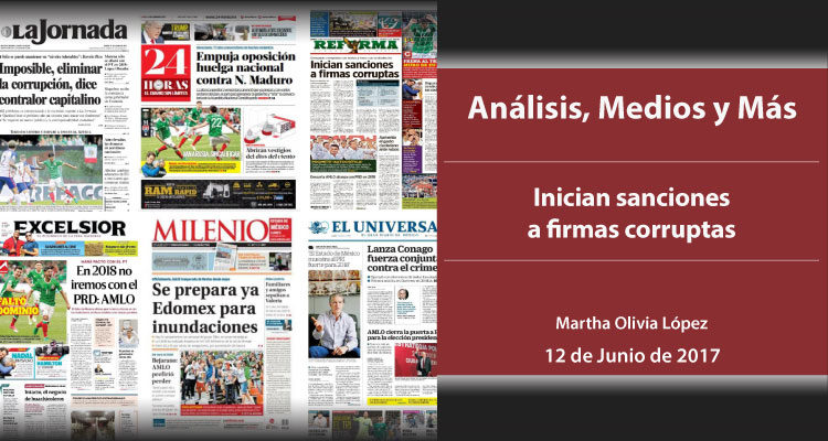 Inician sanciones a firmas corruptas