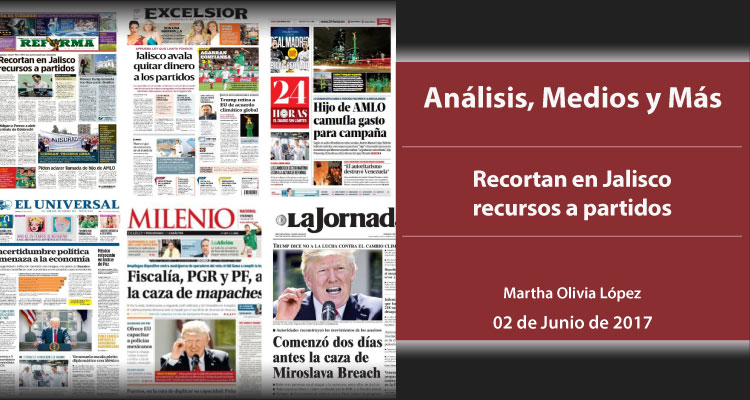 Recortan en Jalisco recursos a partidos