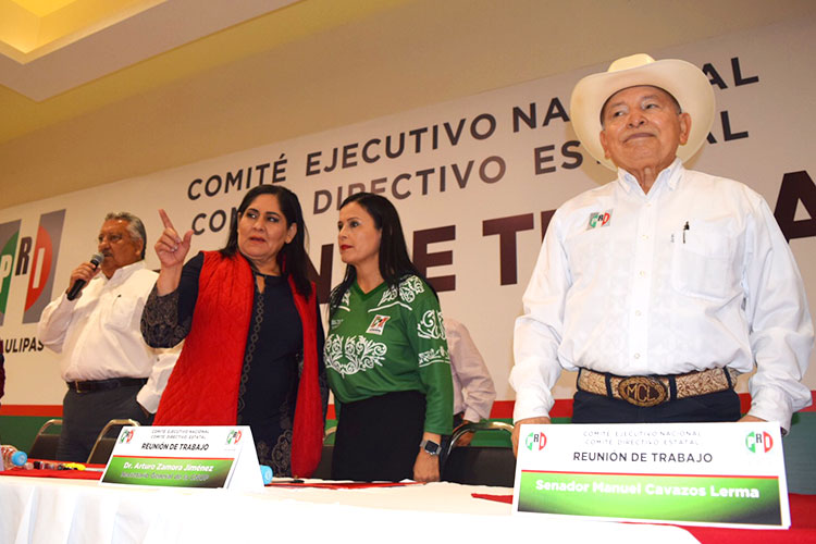 Priistas se concentran en Tamaulipas; reaparecen operadores políticos