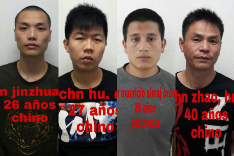 Asegura PE 3 chinos y 3 guatemaltecos indocumentados