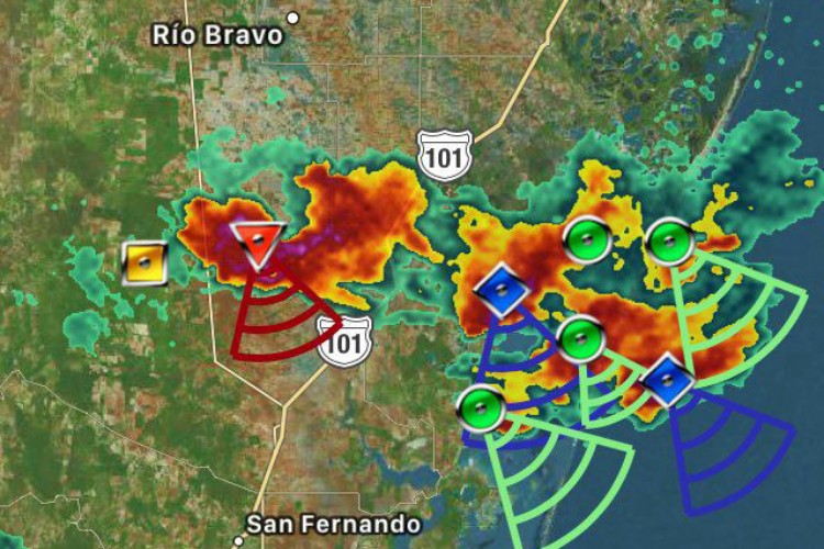 Amenazan torbellinos al norte de Tamaulipas