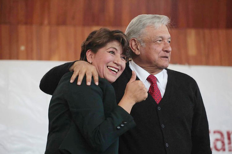 AMLO asegura que Delfina Gómez ganó
