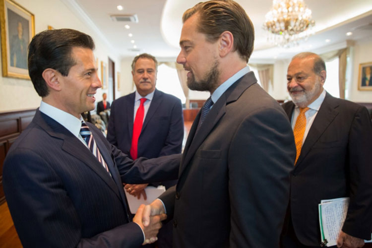 Acuerdan Peña Nieto, DiCaprio y Slim reforzar protección a ecosistemas marinos