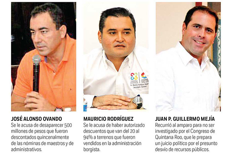 Llueven amparos de ligados a Borge