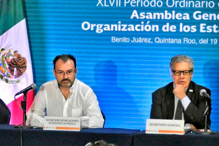 Plantea Videgaray canal humanitario para crisis venezolana