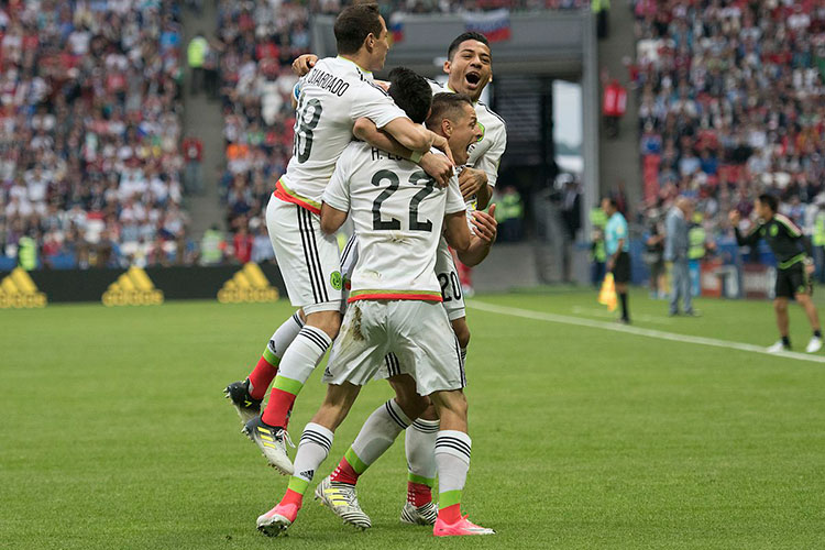 México vence por primera vez a Rusia