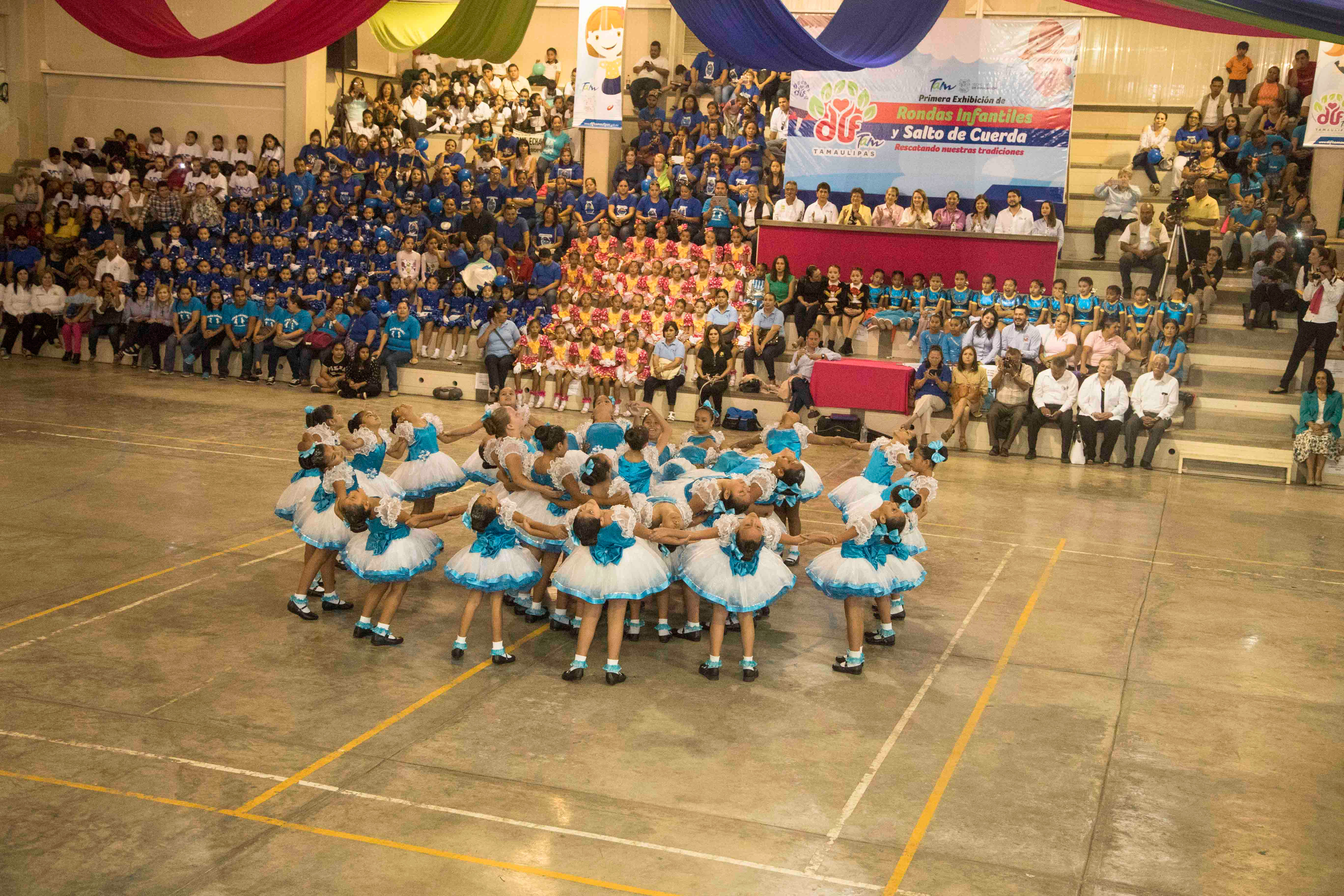 Realiza DIF Tamaulipas exhibición de Rondas Infantiles y Salto de Cuerda