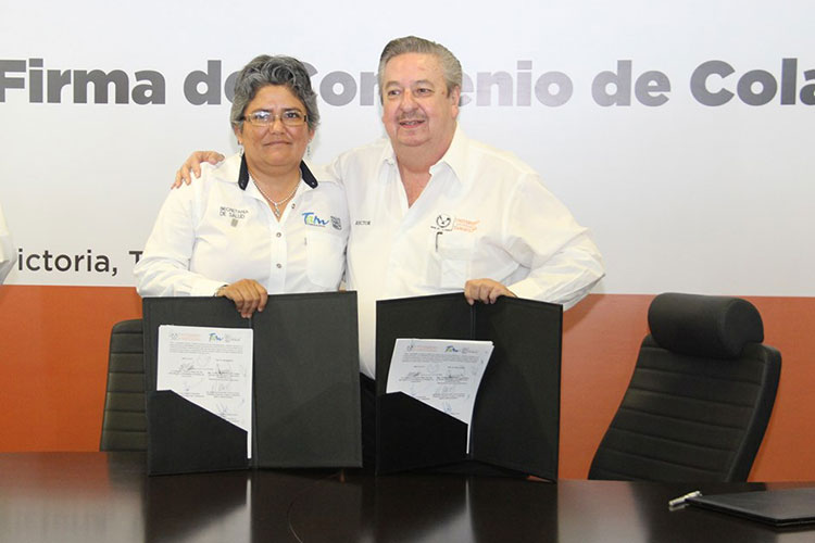 Firman convenio Salud y UAT en Tamaulipas