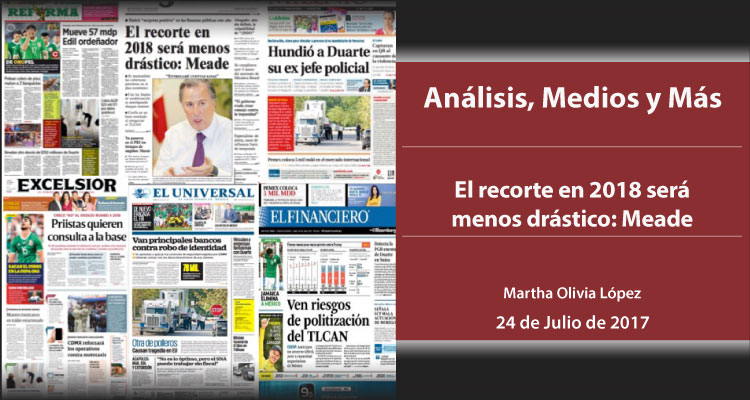El recorte en 2018 será menos drástico: Meade