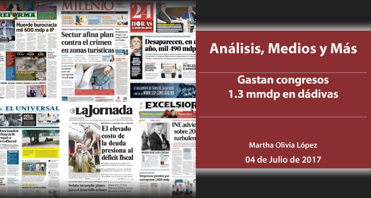 Gastan congresos 1.3 mmdp en dádivas