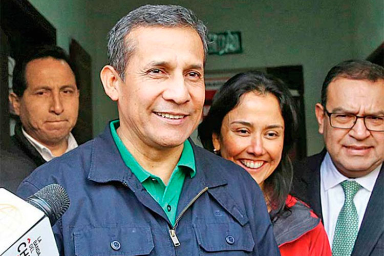 Primera noche entre rejas; Ollanta Humala y Nadine Heredia