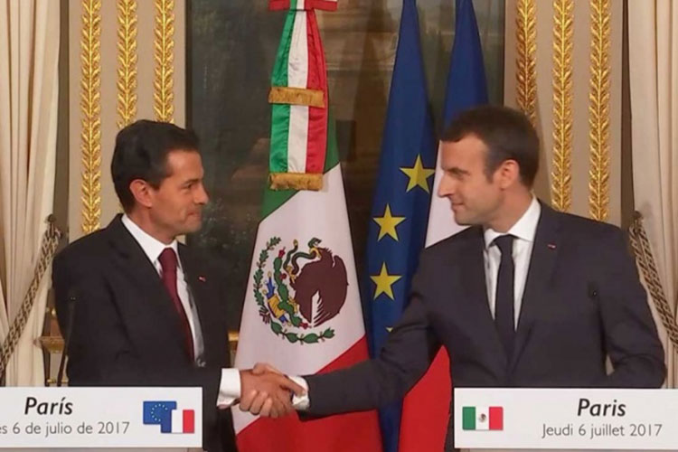 Peña Nieto y Macron van por fortalecimiento bilateral