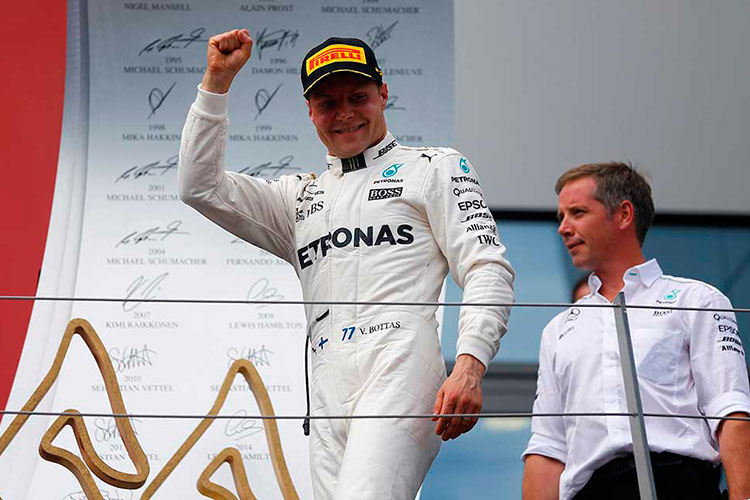 Bottas gana el GP de Austria