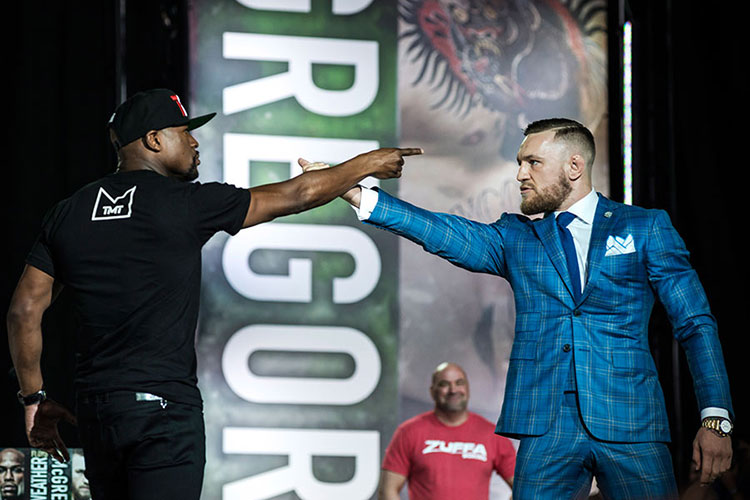Mayweather Jr. y McGregor calientan con insultos su pelea