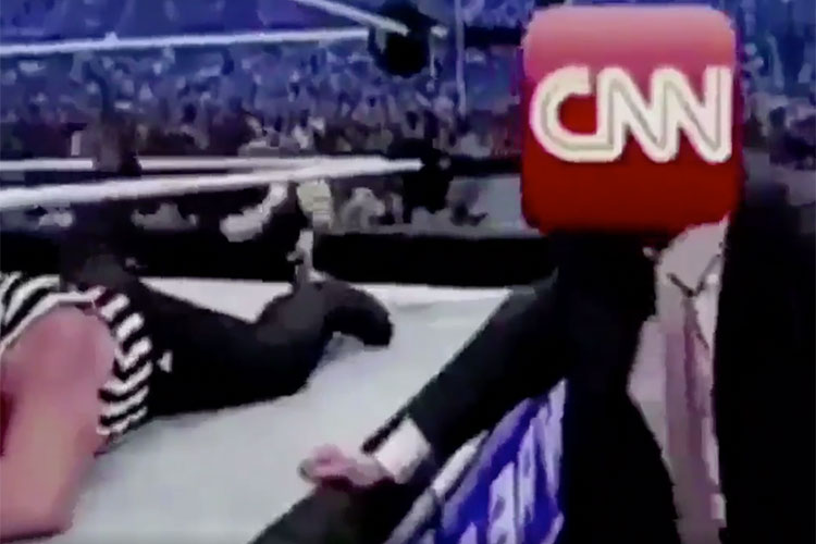 Trump publica video donde simula ‘golpear’ a CNN