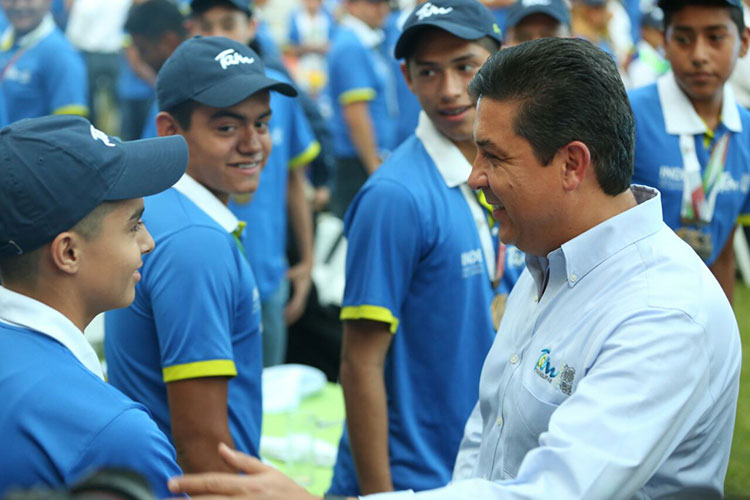 Gobernador reconoce a medallistas de la Olimpiada Nacional 2017