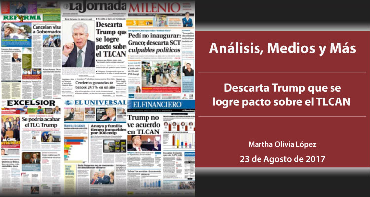 Descarta Trump que se logre pacto sobre el TLCAN