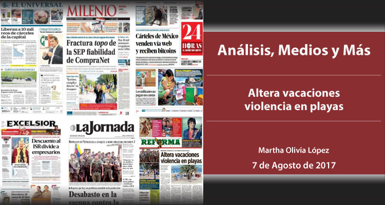 Altera vacaciones violencia en playas