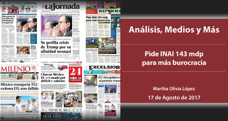Pide INAI 143 mdp para más burocracia