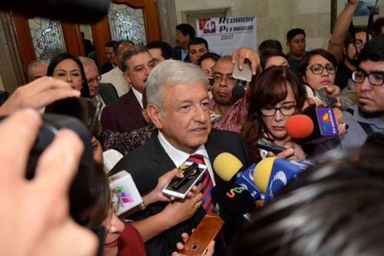 En 2018, me voy a Palacio, o a Palenque:  AMLO