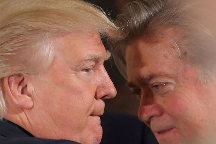 Presidencia de Trump está acabada: Bannon