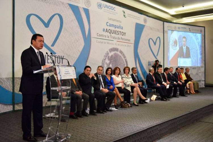 Campaña de México, ONU y EU contra  la trata de personas