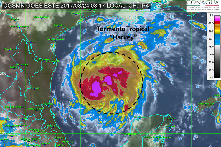 Estiman llegada de “Harvey” a Tamaulipas