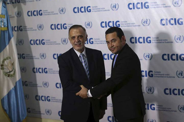 Presidente de Guatemala quiere echar al jefe de misión anticorrupción de ONU