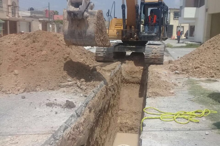 Tiene 40% de avance rehabilitación del colector sanitario de Reynosa