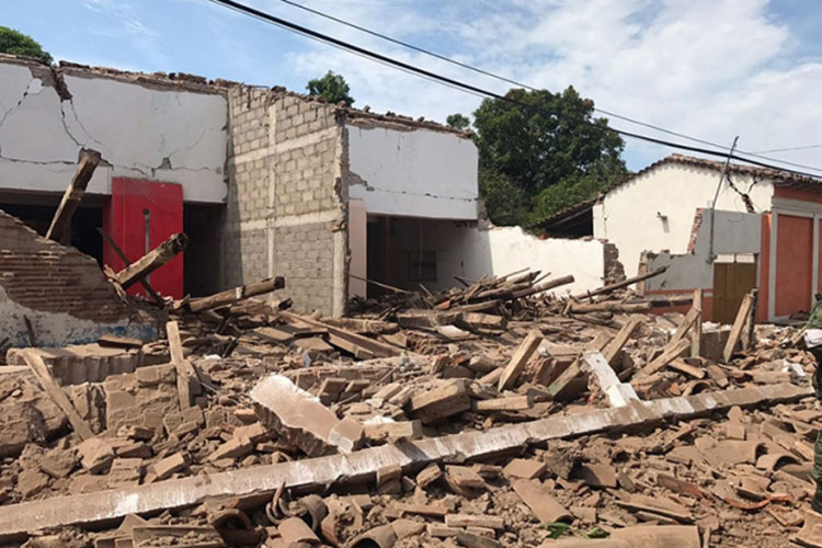 Suman 58 decesos en Chiapas, Oaxaca y Tabasco por sismo