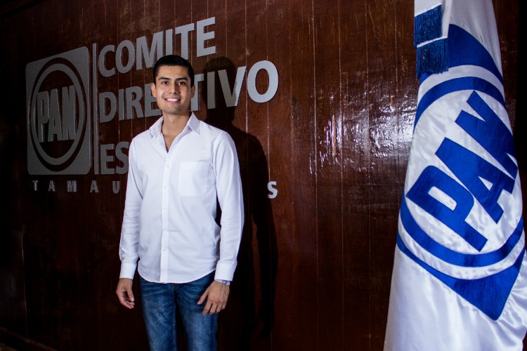 Juan Rivera nuevo líder de Acción Juvenil en Tamaulipas