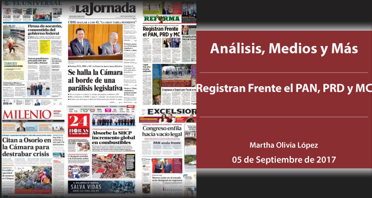 Registran Frente el PAN, PRD y MC