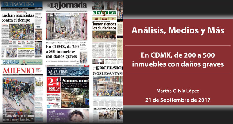 En CDMX, de 200 a 500 inmuebles con daños graves