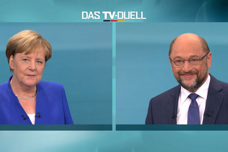 Merkel gana debate a Schulz para elecciones en Alemania