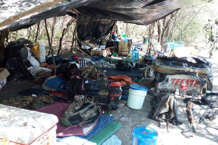 Localizan en Xicoténcatl campamento ‘armado’