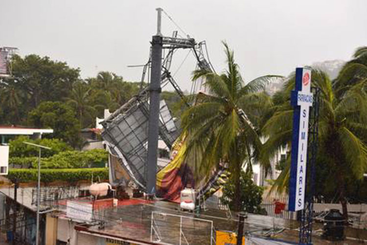Causa estragos el huracán Max en Guerrero
