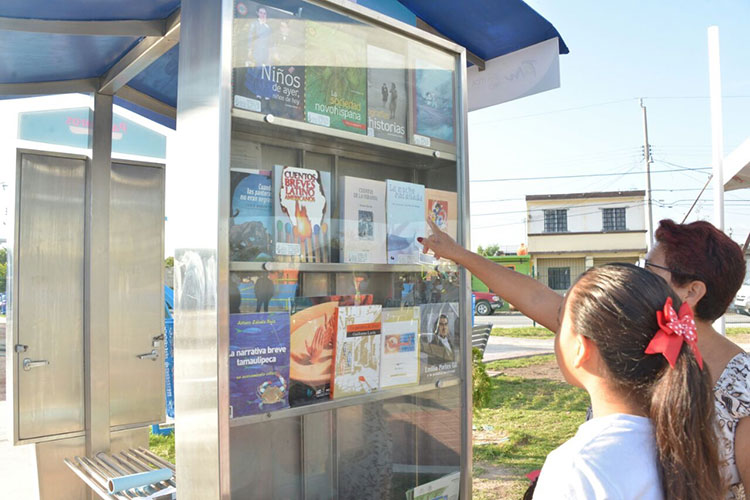 Lleva Gobierno de Tamaulipas lectura e internet a espacios públicos