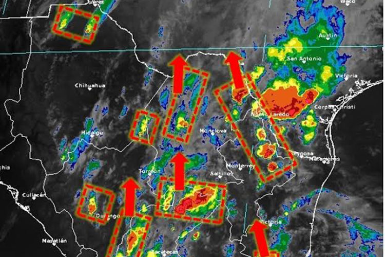 Ingresa frente frío y lluvia a Tamaulipas