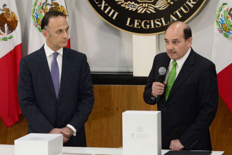 Entrega Solís Acero Quinto Informe de Gobierno en San Lázaro