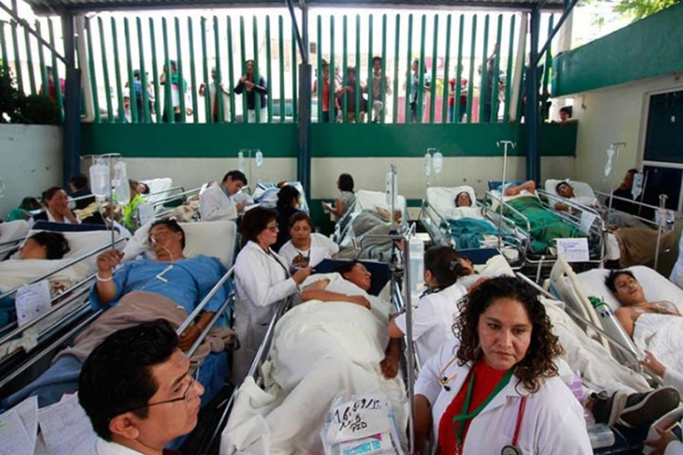 Continúan 395 víctimas del sismo en hospitales públicos del país