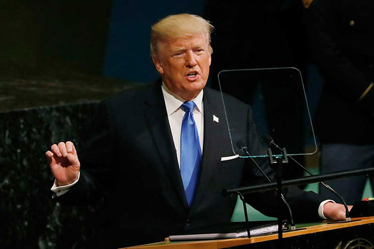 Ante la ONU, Trump amenaza con destruir totalmente a Norcorea